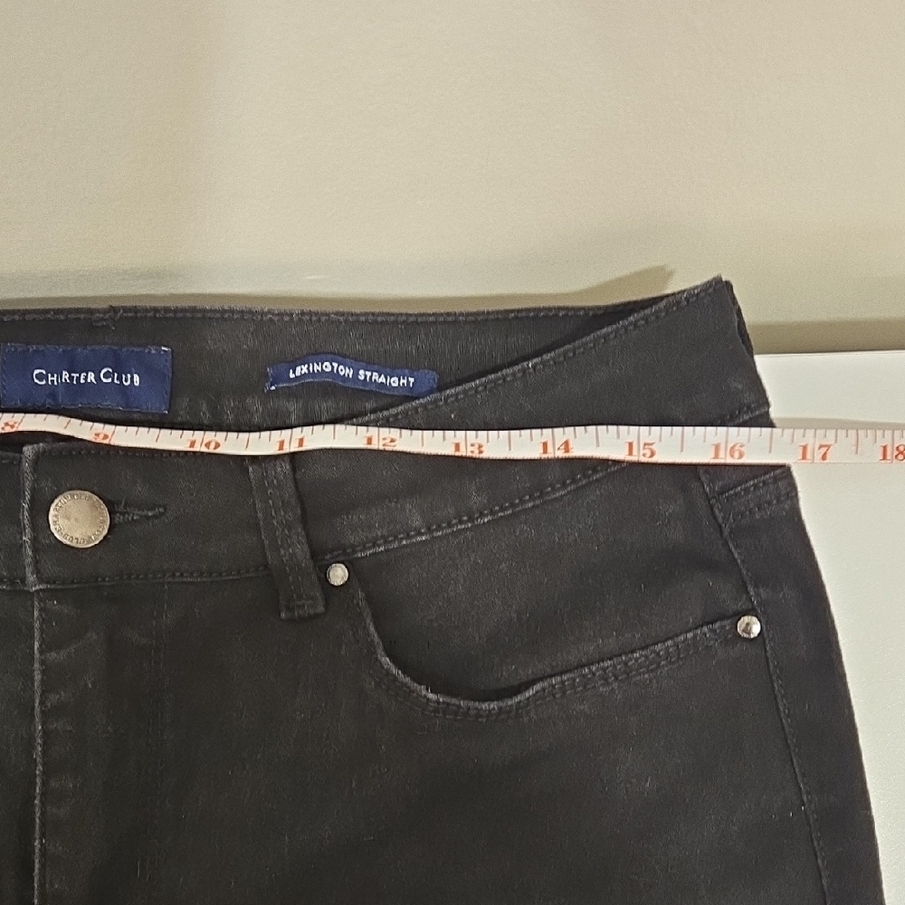Charter Club Black Denim Pants - Picture 8 of 12